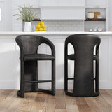 Archie Leather Counter Stool