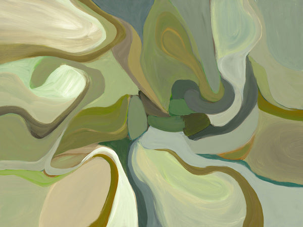 Green Swirls Art
