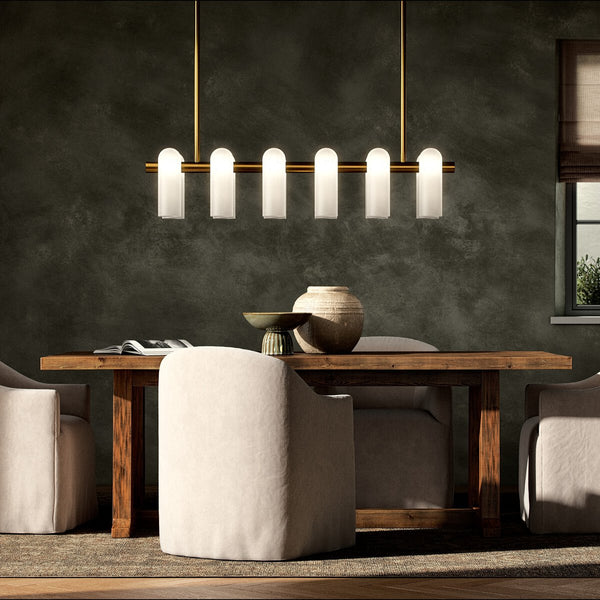 Odyssey Linear Chandelier- Burnished Brass