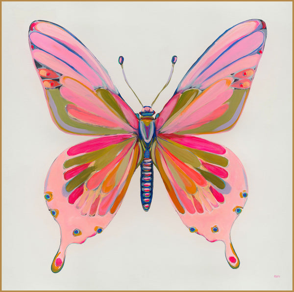 Pink Butterfly Art