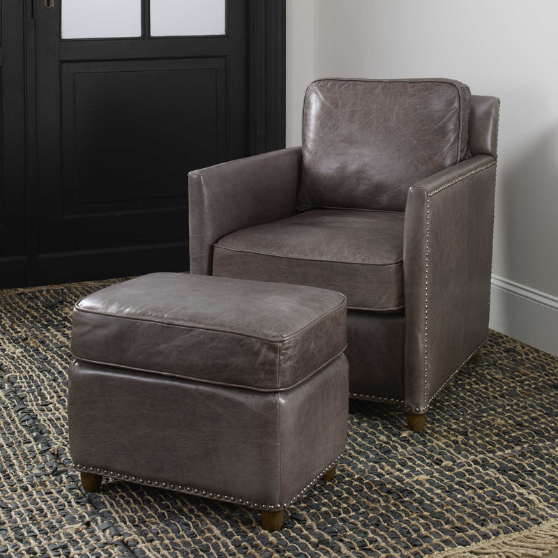 Roosevelt Ottoman- Smoke