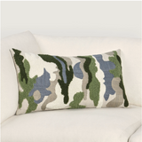 Green/ Blue Caney Pillow 14 x 26"