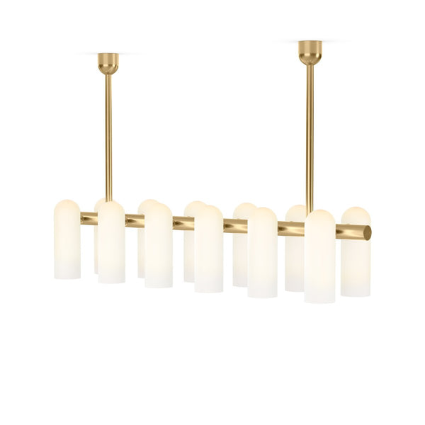 Odyssey Linear Chandelier- Burnished Brass