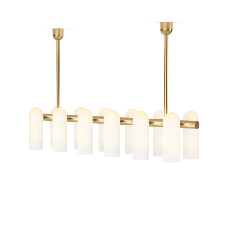 Odyssey Linear Chandelier- Burnished Brass