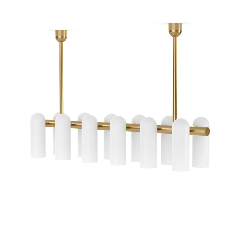 Odyssey Linear Chandelier- Burnished Brass