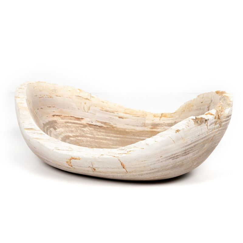 Oval Petrified Bowl