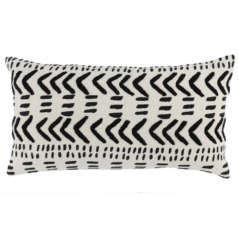 Cadiz Ivory & Black Pillow