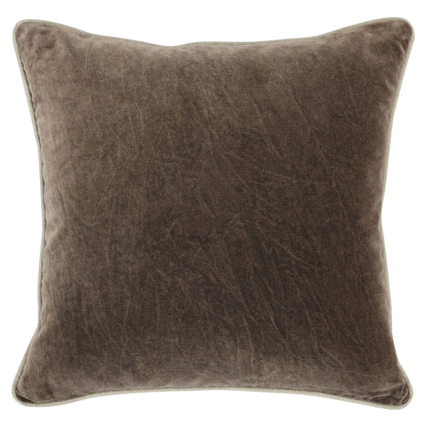 Tan velvet shop throw pillow